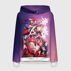 Толстовка-худи женская Gurren Lagann, цвет: 3D-белый