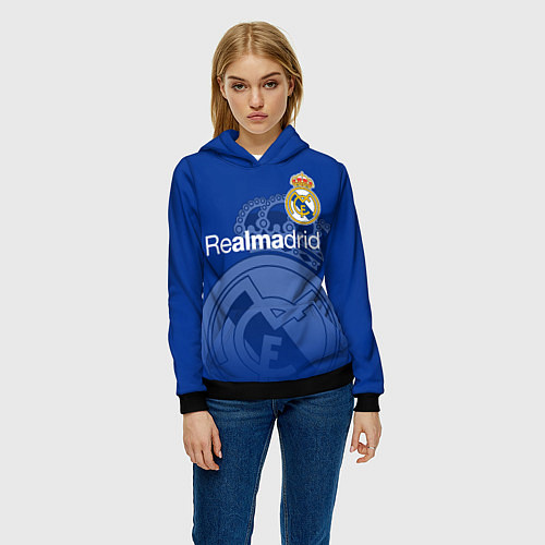 Женская толстовка REAL MADRID РЕАЛ МАДРИД / 3D-Черный – фото 3