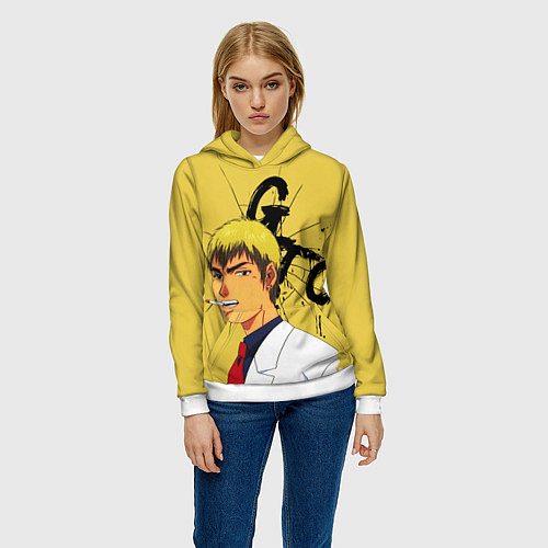 Женская толстовка Крутой учитель Онидзука / 3D-Белый – фото 3