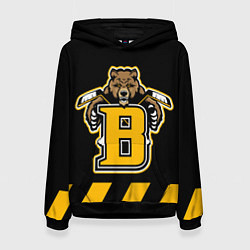 Толстовка-худи женская BOSTON BRUINS, цвет: 3D-черный