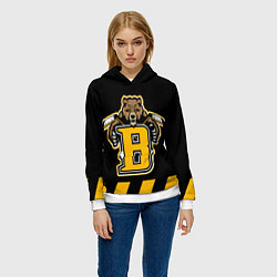 Толстовка-худи женская BOSTON BRUINS, цвет: 3D-белый — фото 2