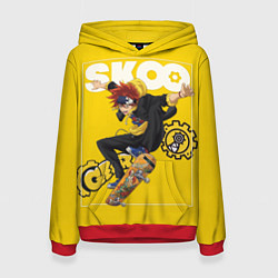 Толстовка-худи женская SK8 the Infinity, Реки Кян, цвет: 3D-красный