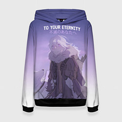 Толстовка-худи женская Для тебя бессмертный, цвет: 3D-черный