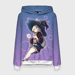 Толстовка-худи женская Убивая слизней 300, цвет: 3D-белый