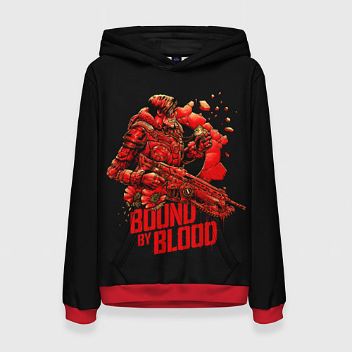 Женская толстовка Bound of blood / 3D-Красный – фото 1
