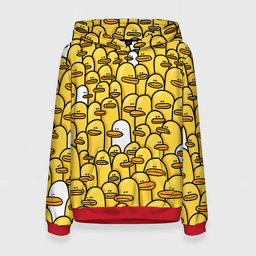 Женская толстовка Утки / 3D-Красный – фото 1