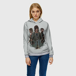 Толстовка-худи женская Hard story, цвет: 3D-меланж — фото 2
