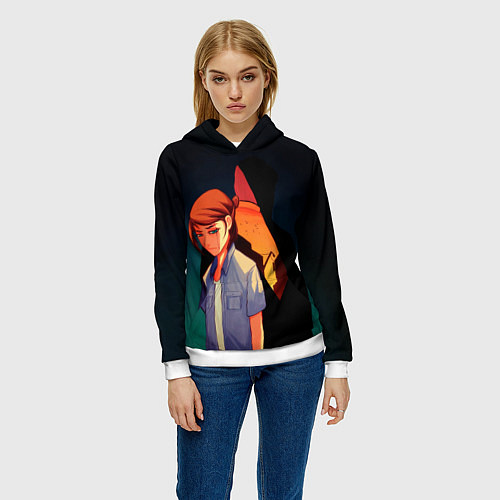 Женская толстовка Анимационные Элли и Джоел / 3D-Белый – фото 3