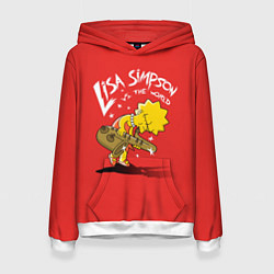 Толстовка-худи женская Лиза против мира, цвет: 3D-белый