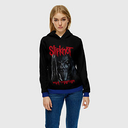 Толстовка-худи женская MICK THOMPSON SLIPKNOT СЛИПКНОТ Z, цвет: 3D-синий — фото 2