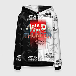 Толстовка-худи женская WAR THUNDER ВАР ТАНДЕР, цвет: 3D-черный