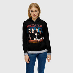 Толстовка-худи женская ГУЛЯЙ МУЖИК! Сектор Газа, цвет: 3D-меланж — фото 2