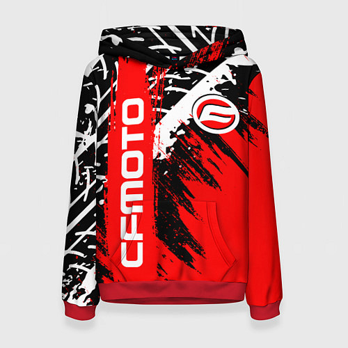 Женская толстовка CFmoto СФ мото RED STYLE / 3D-Красный – фото 1