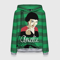 Толстовка-худи женская Amelie, цвет: 3D-меланж