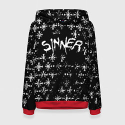 Толстовка-худи женская FAR CRY 5 ГРЕШНИК SINNER, цвет: 3D-красный