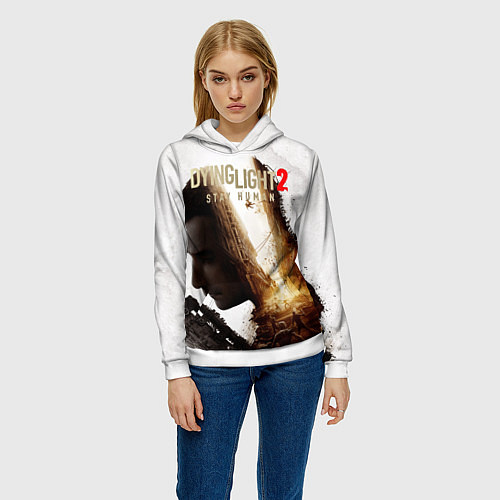 Женская толстовка Dying Light 2 Original / 3D-Белый – фото 3