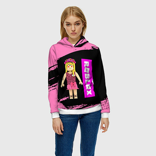 Женская толстовка BARBIE ROBLOX РОБЛОКС Z / 3D-Белый – фото 3