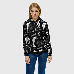 Толстовка-худи женская Ghostemane, цвет: 3D-черный — фото 2