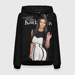 Толстовка-худи женская Keeping up with Kardashians, цвет: 3D-черный