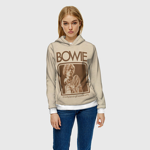 Женская толстовка Im Only Dancing - David Bowie / 3D-Белый – фото 3
