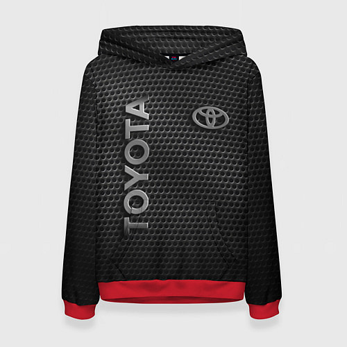 Женская толстовка TOYOTA STEEL HONEYCOMBS / 3D-Красный – фото 1