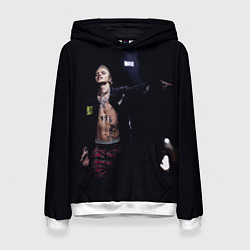Толстовка-худи женская Фараон на концерте, цвет: 3D-белый