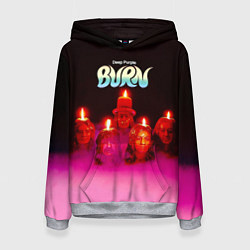 Толстовка-худи женская Deep Purple - Burn, цвет: 3D-меланж