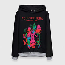 Толстовка-худи женская Wasting Light - Foo Fighters, цвет: 3D-меланж