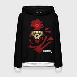 Толстовка-худи женская Рукотворный кошмар, цвет: 3D-белый