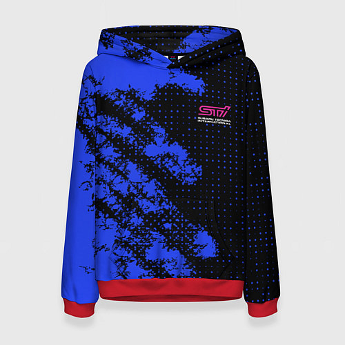 Женская толстовка SUBARU STI СУБАРИСТ / 3D-Красный – фото 1