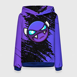 Толстовка-худи женская Geometry Dash, цвет: 3D-синий