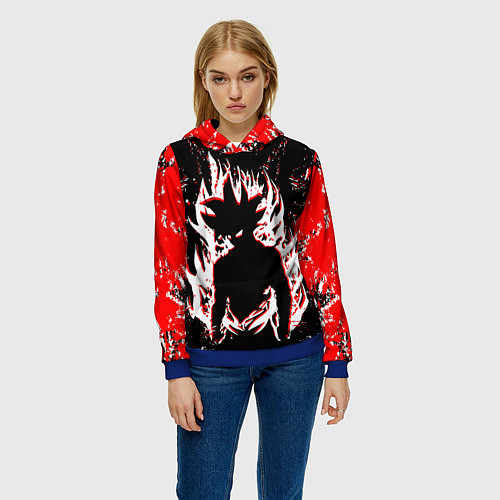 Женская толстовка Dragon ball super / 3D-Синий – фото 3