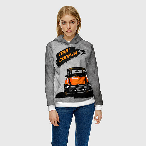 Женская толстовка Maшина Mini / 3D-Белый – фото 3