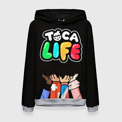 Толстовка-худи женская Toca Life: Friends, цвет: 3D-меланж