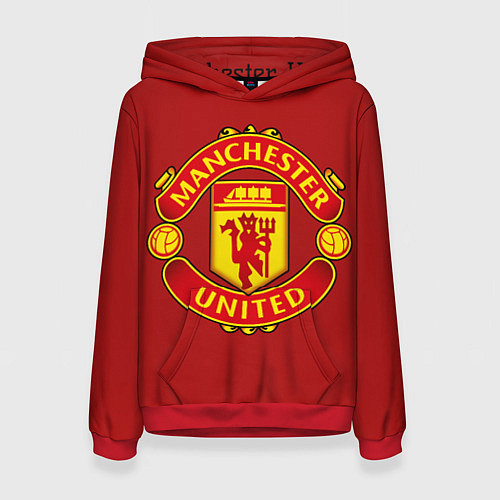 Женская толстовка Manchester United F C / 3D-Красный – фото 1