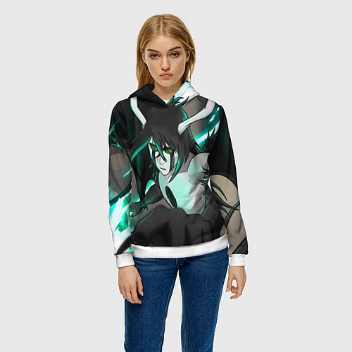 Женская толстовка Улькиорра Сифер Ulquiorra / 3D-Белый – фото 3