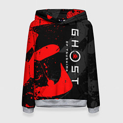 Толстовка-худи женская GHOST OF TSUSHIMA ПРИЗРАК ЦУСИМЫ, цвет: 3D-меланж