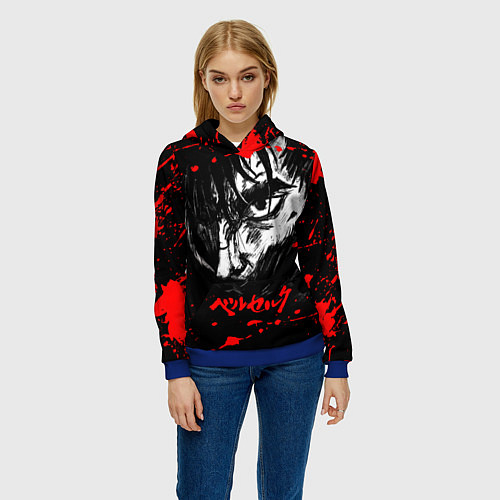 Женская толстовка ГАТС БЕРСЕРК BERSERK / 3D-Синий – фото 3