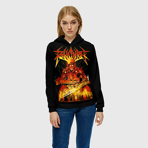 Женская толстовка Revocation / 3D-Черный – фото 3