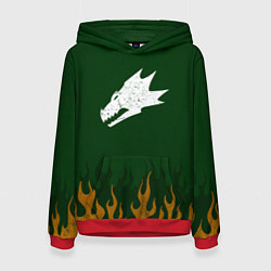 Толстовка-худи женская Саламандры цвет легиона, цвет: 3D-красный