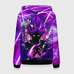 Толстовка-худи женская Гоку Блек Anime Dragon Ball Super Saiyan, цвет: 3D-черный