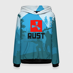 Толстовка-худи женская Выживалка Раст, цвет: 3D-черный