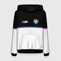 Толстовка-худи женская BMW Два цвета, цвет: 3D-черный