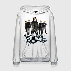 Толстовка-худи женская Участники группы My Chemical Romance, цвет: 3D-меланж