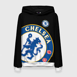 Толстовка-худи женская ЧЕЛСИ CHELSEA BIG LOGO, цвет: 3D-белый