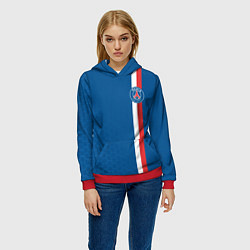 Толстовка-худи женская PSG SPORT STRIPES UNIFORM, цвет: 3D-красный — фото 2