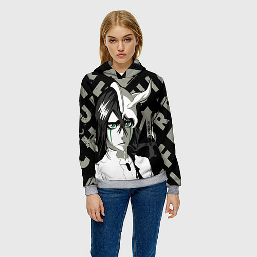 Женская толстовка Улькиорра Ulquiorra Bleach / 3D-Меланж – фото 3