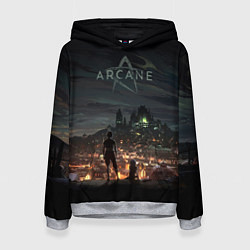 Толстовка-худи женская Акрейн А, цвет: 3D-меланж