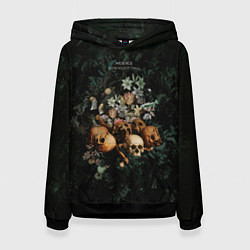 Толстовка-худи женская Дауншифтинг, цвет: 3D-черный