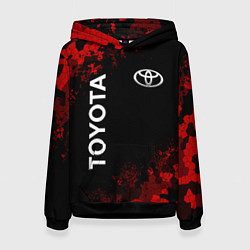 Женская толстовка TOYOTA MILITARY PIXEL BLACK RED